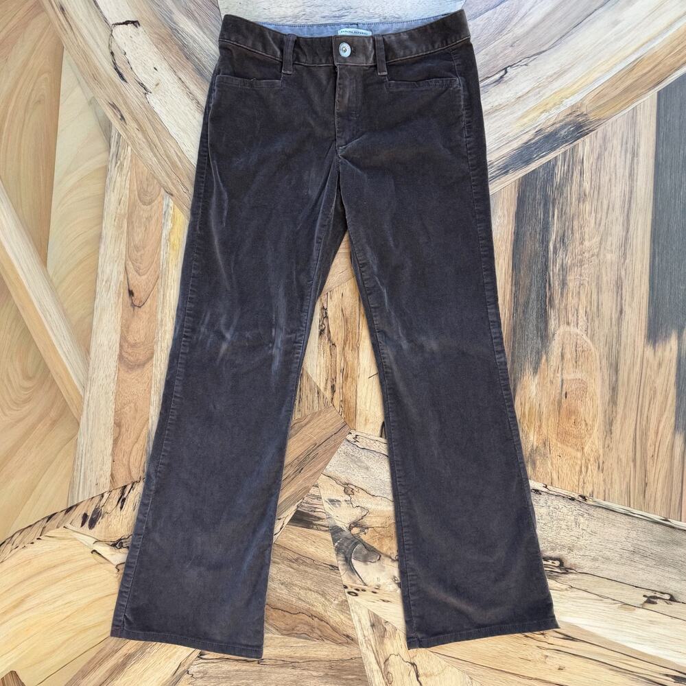 Banana Republic Brown Corduroy Trouser Pants Size 27 Vintage Dark Academia Fall